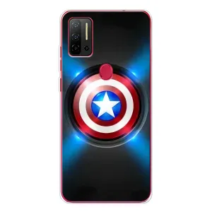 Чехол с Щитом Капитана Америки на Ulefone Note 11P (Яркий Щит Капитана)