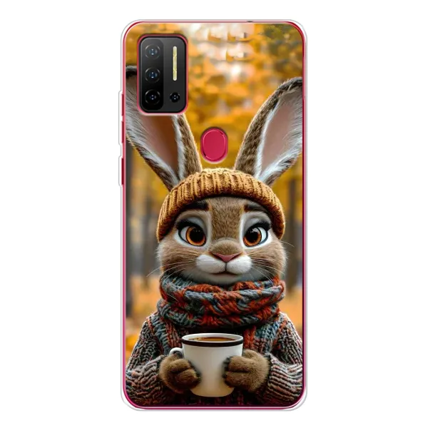 Чехол с рисунком «Зайчик с кофе» для Ulefone Note 11P Чехол с рисунком «Зайчик с кофе» для Ulefone Note 11P