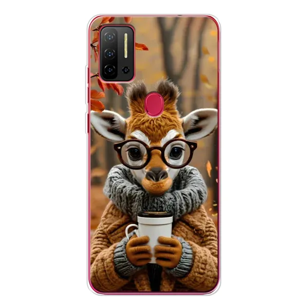 Чехол с рисунком «Жираф с кофе» для Ulefone Note 11P Чехол с рисунком «Жираф с кофе» для Ulefone Note 11P