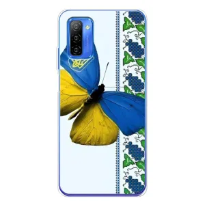 Чехол с Украинской символикой на Ноте 12 (Бабочка)