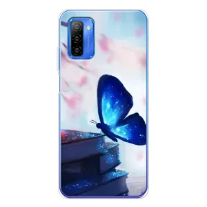 Силіконовий бампер з картинкою звірів для Ulefone Note 12 (Метелик синій)