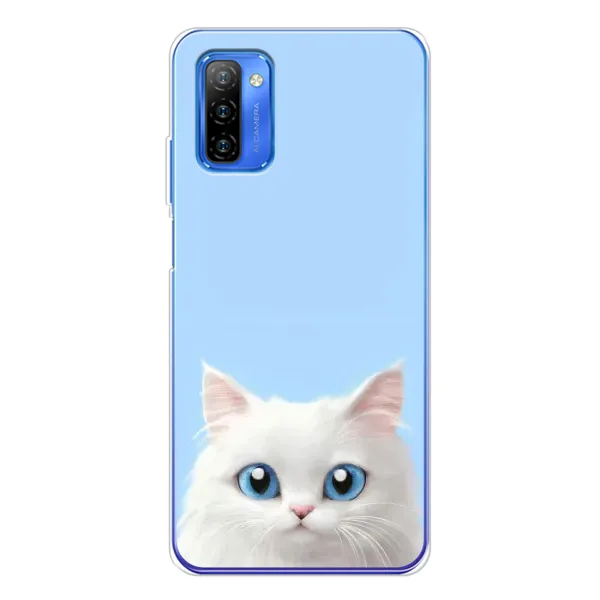 Чехол с рисунком «Белый кот» для Ulefone Note 12