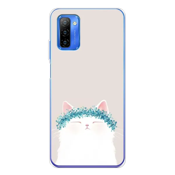 Чехол с рисунком «Белый котик» для Ulefone Note 12