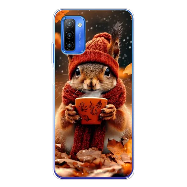 Чохол з малюнком «Білка з кавою» для Ulefone Note 12 Чохол з малюнком «Білка з кавою» для Ulefone Note 12