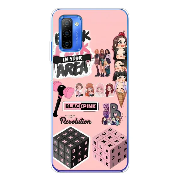 Чехол с рисунком «BLACK PINK коллаж» для Ulefone Note 12