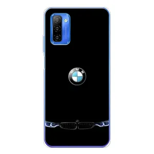 Силиконовый бампер с картинкой машины на Ulefone Note 12 (Черный BMW)