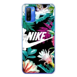 Силиконовый Чехол на Ulefone Note 12 с картинкой Nike (Цветочный Nike)