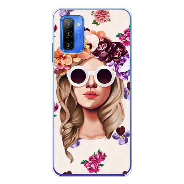 Чехол с рисунком «Девушка в очках» для Ulefone Note 12