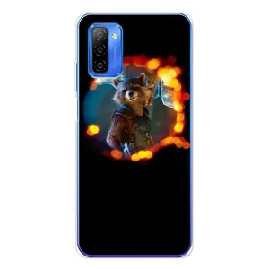 Чохол Супергерої Марвел на Ноте 12 (Енот Ракета)