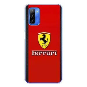 Силиконовый бампер с картинкой машины на Ulefone Note 12 (Ferrari Logo)