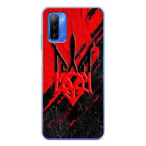 Чехлы УПА (Красно-Чёрный) на Ulefone Note 12 (Герб в цвете УПА)