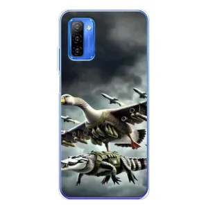 Чехол с мемами тралалело тралала для Ulefone Note 12 (Гусини и крокодило)