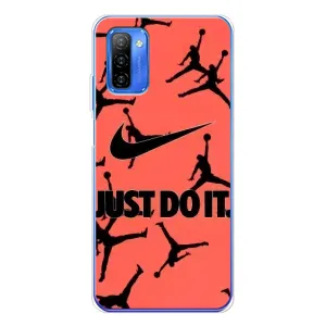 Силиконовый Чехол Nike Air Jordan на Ноте 12 (Just Do It)