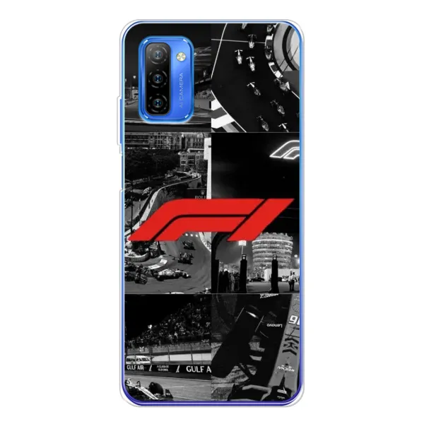 Чехол с рисунком «Коллаж Формула 1» для Ulefone Note 12 Чехол с рисунком «Коллаж Формула 1» для Ulefone Note 12