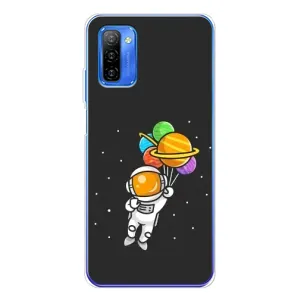 Силиконовый Чехол с принтом "Космонавты" на Ulefone Note 12 (Космонавт с шариками)