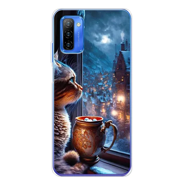 Чехол с рисунком «Кот новогодний» для Ulefone Note 12 Чехол с рисунком «Кот новогодний» для Ulefone Note 12
