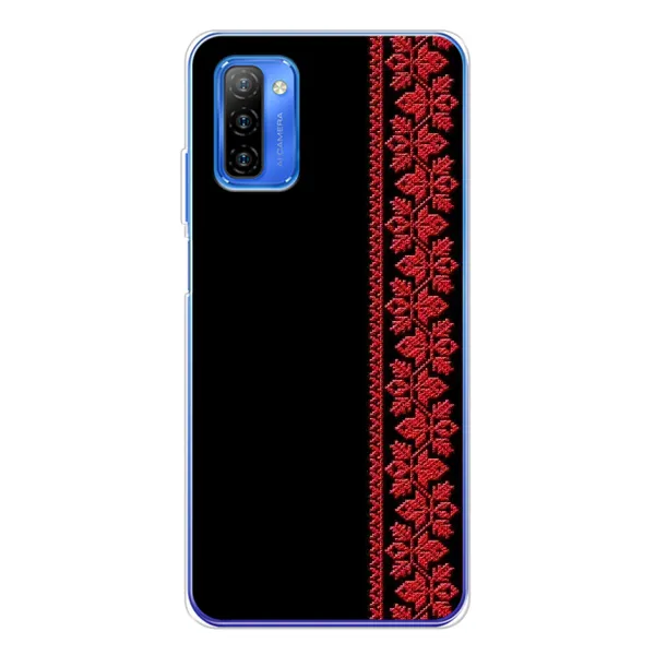 Чехол с рисунком «Красная Вышиванка» для Ulefone Note 12