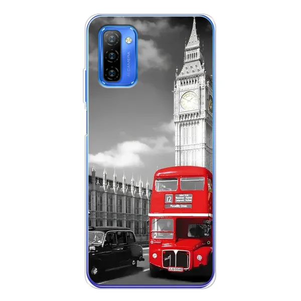 Чохол з малюнком «Червоний автобус» для Ulefone Note 12 Чохол з малюнком «Червоний автобус» для Ulefone Note 12