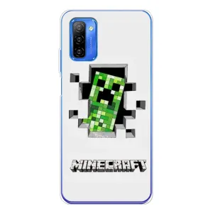 Чехлы для Ulefone Note 12 (Персонажи Майн Крафт) (Крипер)
