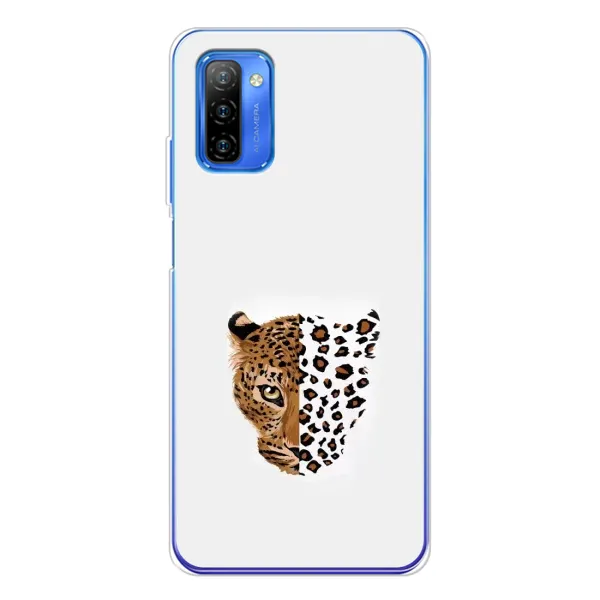 Чехол с рисунком «Леопард на белом» для Ulefone Note 12