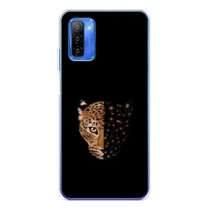 Чехол с леопардовым принтом на Ulefone Note 12 (Леопард на черном)