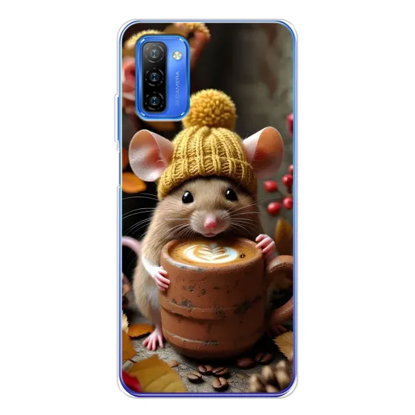 Чохол з малюнком «Мишка з кавою» для Ulefone Note 12 Чохол з малюнком «Мишка з кавою» для Ulefone Note 12