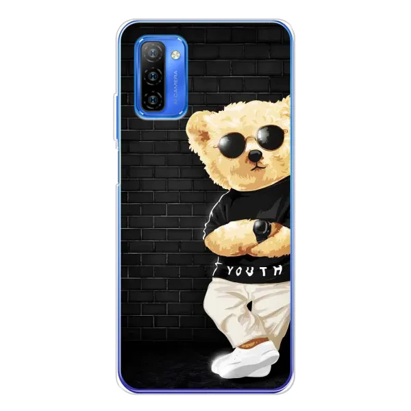 Чехол с рисунком «Мишка в очках» для Ulefone Note 12