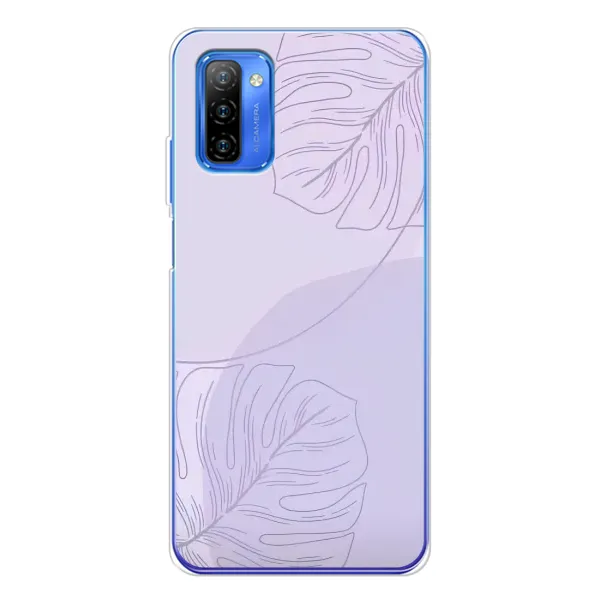Чехол с рисунком «Монстера фиолетовая» для Ulefone Note 12 Чехол с рисунком «Монстера фиолетовая» для Ulefone Note 12