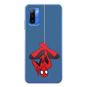 Чехол Супергерой Человека Паука на Ulefone Note 12 (На паутине)