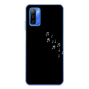 Чехол с картинками на черном фоне для Ulefone Note 12 (Ноты)
