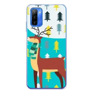 Силіконовий бампер з картинкою звірів для Ulefone Note 12 (Олень із шарфом)