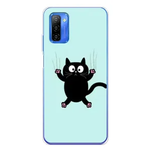Силіконовий чохол з котиком для Ulefone Note 12 (Падаючий кіт)