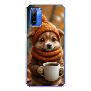 Друкований чохол 'Звірята з кавою' для Ulefone Note 12 (Песик з кавою)