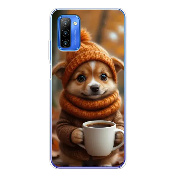 Чохол з малюнком «Песик з кавою» для Ulefone Note 12 Чохол з малюнком «Песик з кавою» для Ulefone Note 12