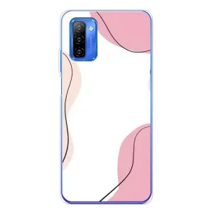 Чехол цветочный дизайн для Ulefone Note 12 (Розовый фон)