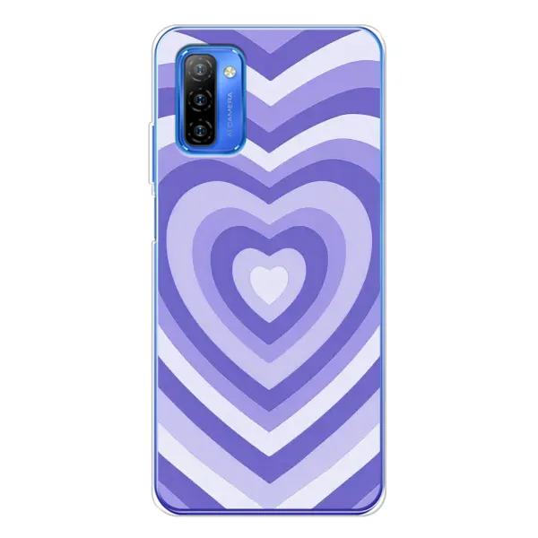 Чехол с рисунком «Сердце фиолет» для Ulefone Note 12 Чехол с рисунком «Сердце фиолет» для Ulefone Note 12