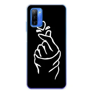 Чехлы (Знак сердечка) на Ulefone Note 12 (Сердце на черном)