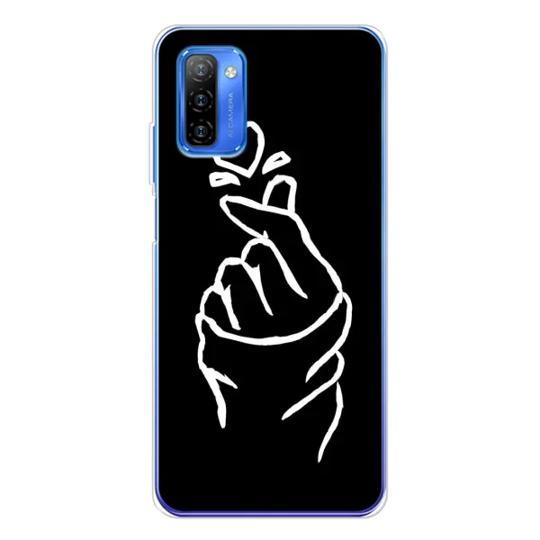 Чохол з малюнком «Сердечко на чорному» для Ulefone Note 12 Чохол з малюнком «Сердечко на чорному» для Ulefone Note 12