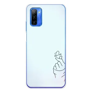 Чехлы (Знак сердечка) на Ulefone Note 12 (Сердце на голубом)