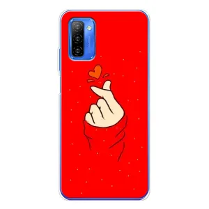 Чехлы (Знак сердечка) на Ulefone Note 12 (Сердце на красном)