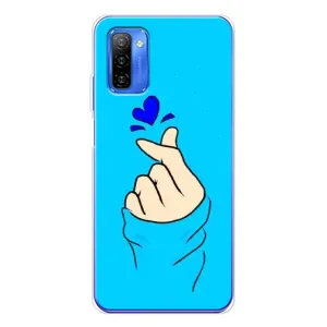 Чехлы (Знак сердечка) на Ulefone Note 12 (Сердце на синем)