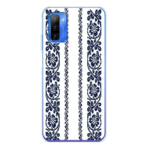 Чехол с рисунком «Синяя вышиванка» для Ulefone Note 12