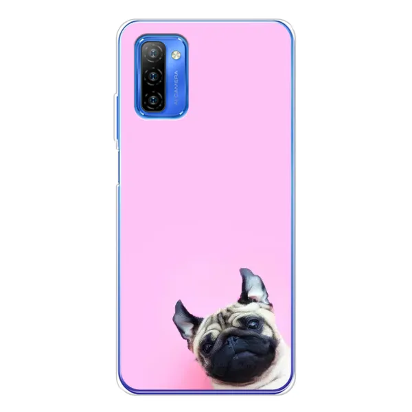Чехол с рисунком «Собака на розовом» для Ulefone Note 12