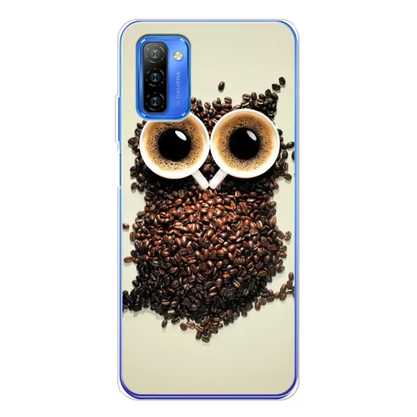 Чехол с рисунком «Сова с зерен кофе» для Ulefone Note 12 Чехол с рисунком «Сова с зерен кофе» для Ulefone Note 12