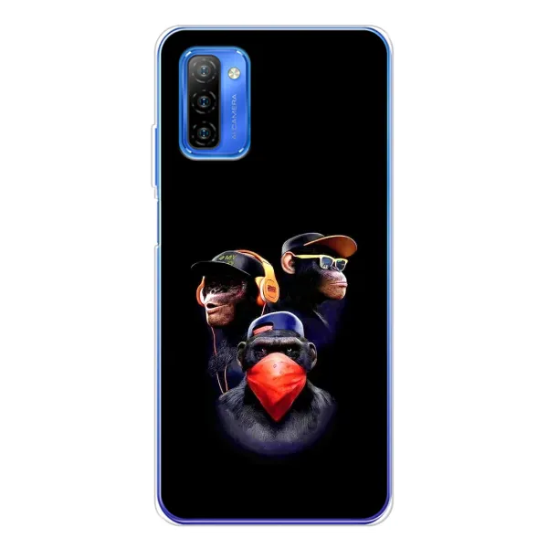 Чехол с рисунком «Три обезьяны» для Ulefone Note 12