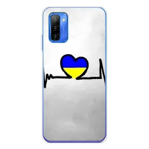 Силиконовый Чехол на Ulefone Note 12 (Я-Украина) (Украинская кардиограмма)