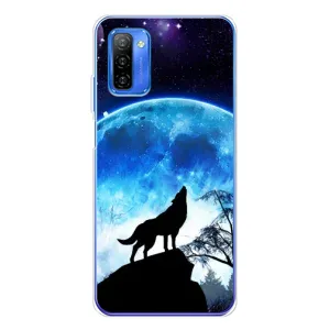 Чохол з Вовком на Ulefone Note 12 (Виє на місяць)