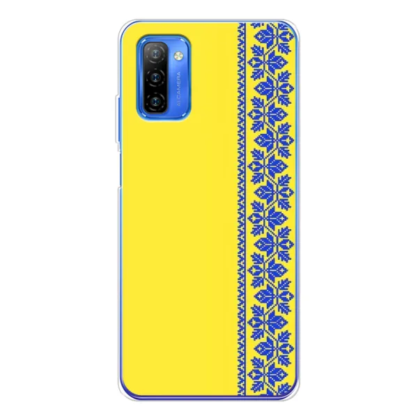 Чехол с рисунком «Вышиванка на желтом» для Ulefone Note 12