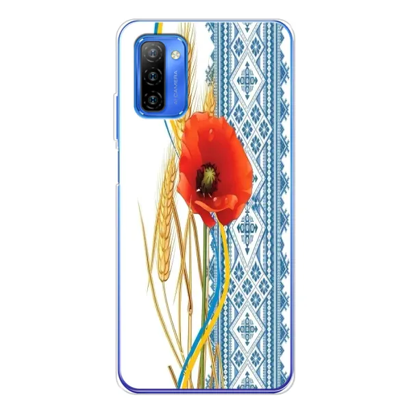 Чехол с рисунком «Вышиванка с цветком» для Ulefone Note 12