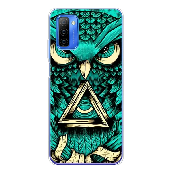 Чехол с рисунком «Зеленая сова» для Ulefone Note 12 Чехол с рисунком «Зеленая сова» для Ulefone Note 12